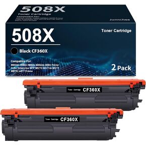 508x أسود عالي العناوين خرطوشة الحبر 2 عبارة عن HP 508x CF360X 508A CF360A للمؤسسة M552 ، M553 ، Color Enterprise MFP M577 Series Printer