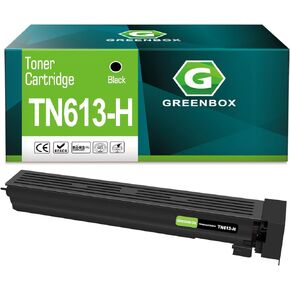 Greenbox Tn-613 Tn613 خرطوشة الحبر الأسود متوافق مع Konica Minolta Bizhub C452 C552 C652 (A0TM130) 45000 صفحة ، 1 حزمة
