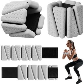 أوزان المعصم، عبوتان من أساور السيليكون القابلة للتعديل للنساء والرجال، أوزان الكاحل للمعصم قابلة للارتداء مناسبة لليوجا والمشي وصالة الألعاب الرياضية، وتمارين الذراع والساق، 2 رطل in Kuwait