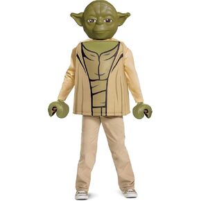Yoda Costume for Kids, Official LEGO Star Wars Costume with Mask and Robe