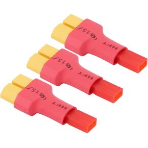 3pcs xt-60 أنثى إلى محول الموصل اللاسلكي JST RC (W79-3)