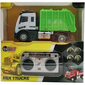 Mini RC Garbage Truck for Kids -1:64 Scale Four-Way Remote Control Toy Truck RC Garbage Truck, Toy Truck 2.4GHz Remote Controls