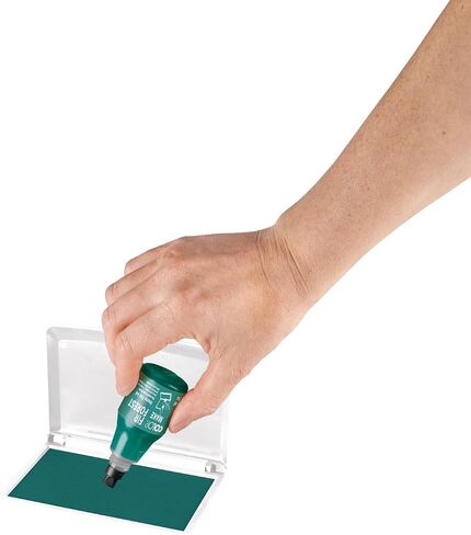 COLOP Make Series Refill Ink for Make Ink Pads, Vibrant Non-Toxic Premium Ink, Water-Based, Acid-Free, Perfect for Scrapbooking and Card Making (Frozen White, .9oz) in Kuwait
