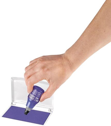 COLOP Make Series Refill Ink for Make Ink Pads, Vibrant Non-Toxic Premium Ink, Water-Based, Acid-Free, Perfect for Scrapbooking and Card Making (Frozen White, .9oz) in Kuwait
