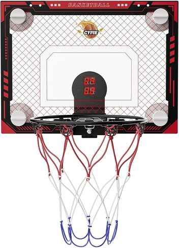 Cyfie Basketball Hoop Cuption Cup ، LED Light Basketball Hoop مع لوحة النتائج ، الخطاف ، 3 كرات ، هدايا لعبة كرة سلة داخلية صغيرة للأطفال. in Kuwait