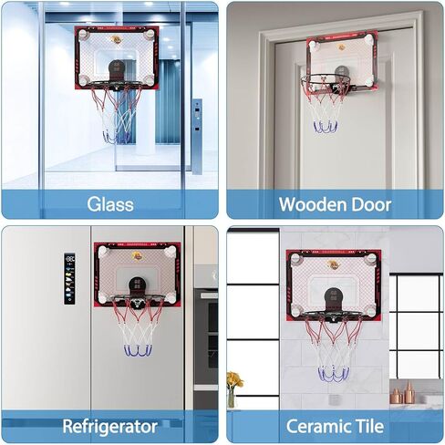 Cyfie Basketball Hoop Cuption Cup ، LED Light Basketball Hoop مع لوحة النتائج ، الخطاف ، 3 كرات ، هدايا لعبة كرة سلة داخلية صغيرة للأطفال. in Kuwait