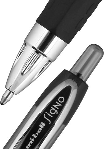 uni-ball Signo 207, Impact RT Gel Pen 1.0mm Bold Pens, Bulk Pens 12 Pack, Black Ink Pens & 207 Impact Gel Pens Bold Point, 1.0mm, Black, 12 Pack in Saudi Arabia
