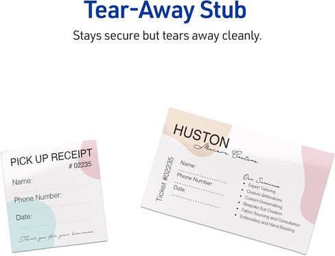 Avery Printable Rectangle Tickets, 2-1/8" x 5-1/2", Glossy White Cardstock, Laser/Inkjet, 200 Total in Saudi Arabia