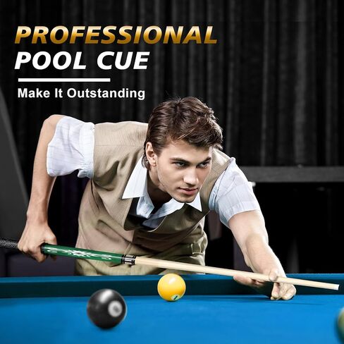 Pool Stick Set of 4, Pool Sticks for Adults with 4 Pool Cues Billiard Chalks, 58" Billiard Cue Sticks with Maple Wood for House Bar Professional Billiard Players - 18oz, 19oz, 20oz, 21oz in Kuwait