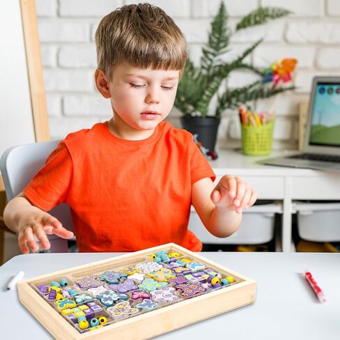 118pcs قلوب حلوة حبات خشبية حمراء حمراء حمراء حمراء حبة ملونة مستديرة من الخرز الخشبي مع حبات القنب الطبيعية الفضفاضة لحرف DIY (القلب) in Kuwait