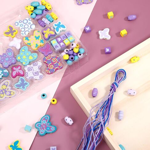 118pcs قلوب حلوة حبات خشبية حمراء حمراء حمراء حمراء حبة ملونة مستديرة من الخرز الخشبي مع حبات القنب الطبيعية الفضفاضة لحرف DIY (القلب) in Kuwait