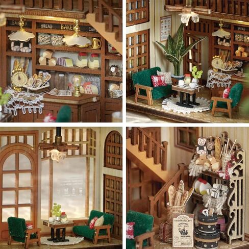 WYD DIY Miniature Fantasy Cube Series Mini Small House Kit Miniature Dollhouse Furniture Kit Puzzle Assembly Doll House with LED Lights Creative Home Decoration(Magical Fate) in Saudi Arabia