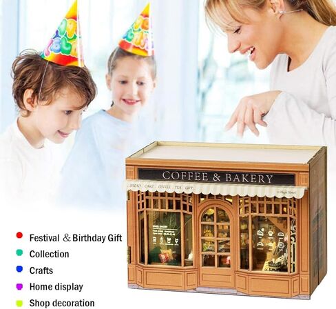 WYD DIY Miniature Fantasy Cube Series Mini Small House Kit Miniature Dollhouse Furniture Kit Puzzle Assembly Doll House with LED Lights Creative Home Decoration(Magical Fate) in Saudi Arabia