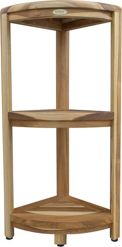 EcoDecors-Bench-Shower Stool-Shower Seat-Teak Shower Bench-Shower Chair for Inside Shower-Small Bench-Teak Shower Stool for Inside Shower-Shower Foot Rest in Kuwait