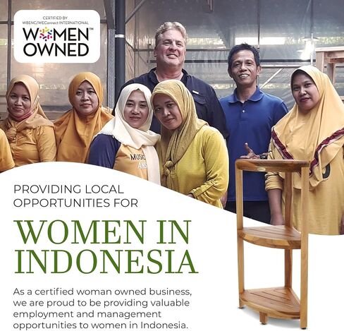 EcoDecors-Bench-Shower Stool-Shower Seat-Teak Shower Bench-Shower Chair for Inside Shower-Small Bench-Teak Shower Stool for Inside Shower-Shower Foot Rest in Kuwait
