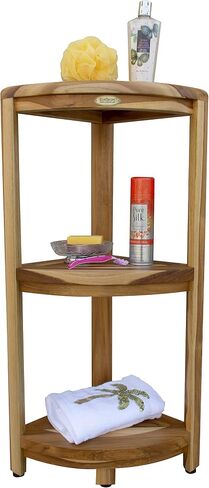 EcoDecors-Bench-Shower Stool-Shower Seat-Teak Shower Bench-Shower Chair for Inside Shower-Small Bench-Teak Shower Stool for Inside Shower-Shower Foot Rest in Kuwait