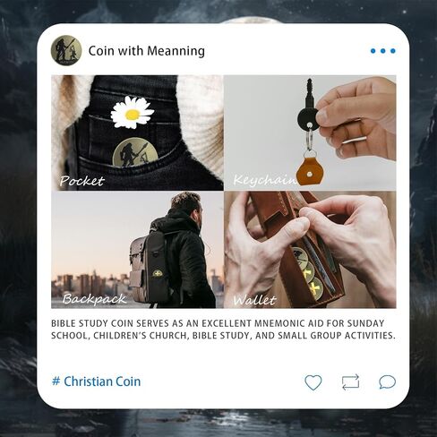 The Last Supper Christian Challenge Coin - Jesus Eucharist Religious Copper Token - Art God Pocket Bible Verses Coins for Study - Good Luck Commemorative Gifts for Men Women Kids in Kuwait