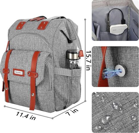 Jiefeike Laptop Backpack for Women, 15.6 Inch Anti Theft Laptop Backpack with USB Charging Port, Water Resistant Work College Bookbag, Large Capacity Black Computer Backpacks in Saudi Arabia