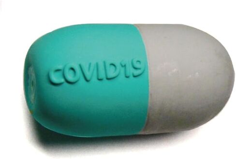 Latex Dog Squeaky Chew Toys Pill for Small Dogs (COVID19) in Saudi Arabia