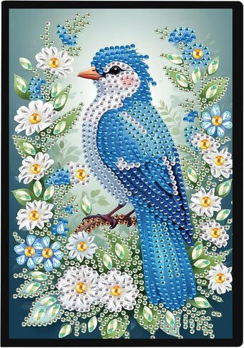 Jishshay Diamond Painting Notebook Journal Diamond Art Note Book Gem Gem Art Sketch Book Gem Painte Molecic Mosaic Kits للبالغين دفتر ملاحظات فارغ مع تدريبات خاصة 14.5 × 21 سم/5.7 × 8.26 بوصة Cat Flower in Saudi Arabia