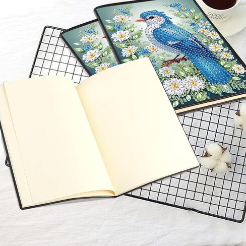 Jishshay Diamond Painting Notebook Journal Diamond Art Note Book Gem Gem Art Sketch Book Gem Painte Molecic Mosaic Kits للبالغين دفتر ملاحظات فارغ مع تدريبات خاصة 14.5 × 21 سم/5.7 × 8.26 بوصة Cat Flower in Saudi Arabia
