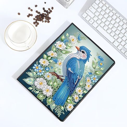 Jishshay Diamond Painting Notebook Journal Diamond Art Note Book Gem Gem Art Sketch Book Gem Painte Molecic Mosaic Kits للبالغين دفتر ملاحظات فارغ مع تدريبات خاصة 14.5 × 21 سم/5.7 × 8.26 بوصة Cat Flower in Saudi Arabia