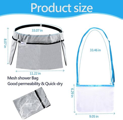 تحكم في تعافيك من خلال حقيبة الدش المبتكرة لاستئصال الثدي (رمادي) in Kuwait