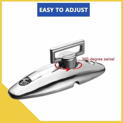Boat Bimini Top Swivel Deck Hinge for Straps, 360 Degree Swivel Quick Release Boat Fender Hanger 316 Stainless Steel Include Screws (Pack of 2) in Kuwait