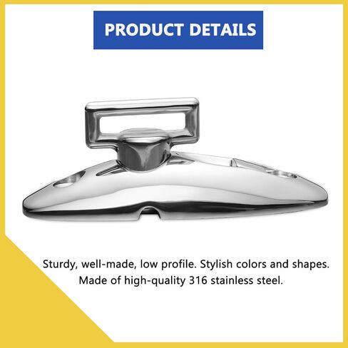 Boat Bimini Top Swivel Deck Hinge for Straps, 360 Degree Swivel Quick Release Boat Fender Hanger 316 Stainless Steel Include Screws (Pack of 2) in Kuwait