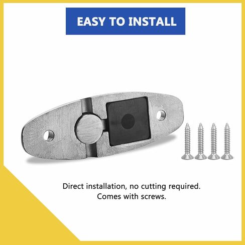 Boat Bimini Top Swivel Deck Hinge for Straps, 360 Degree Swivel Quick Release Boat Fender Hanger 316 Stainless Steel Include Screws (Pack of 2) in Kuwait