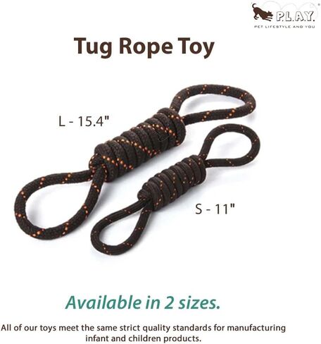 P.L.A.Y. Cute Outdoor Dog Toys - Scout & About Tug Rope Chew Toy, Great for Puppies & Small, Medium, Large Dogs - Machine Washable, Ultra-Durable, Good for Agility Training, Tugging, Fetch (Small) in Kuwait