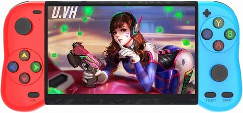 CZT New 5.1-inch Handle Appearance Video Handheld Game Console Portable Emulator Classic Arcade Retro Gaming Game Device System Built-in 12000 Games mp3 mp4 (Bluered) in Saudi Arabia