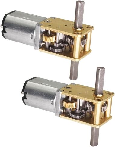 2Pcs DC 12V 200RPM Φ3x10mm Double Shaft GW1812 N20 Worm Gear Motor 3-12V 4-381RPM Micro DC Drive High Torque (12-200) in Saudi Arabia