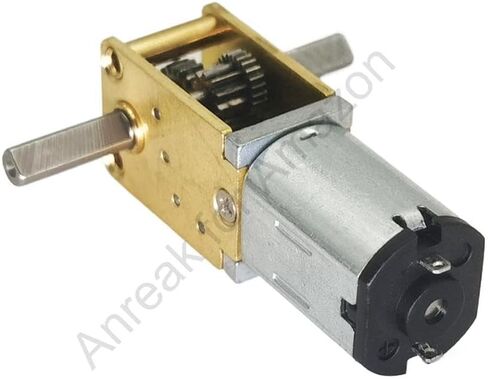 2Pcs DC 12V 200RPM Φ3x10mm Double Shaft GW1812 N20 Worm Gear Motor 3-12V 4-381RPM Micro DC Drive High Torque (12-200) in Saudi Arabia