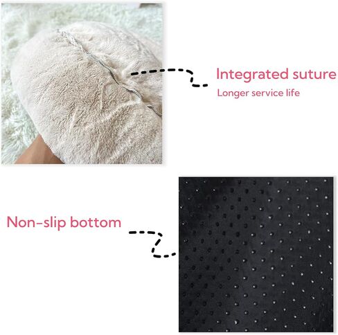 Small Dog Bed for Small Dogs, Cat Beds for Indoor Cats, Pet Bed for Puppy and Kitty, Extra Soft & Machine Washable with Anti-Slip & Water-Resistant Oxford Bottom，24 inches，Large in Saudi Arabia