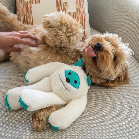Flourish Pets 3 in 1 Multi-Layer Chew Toy for Active Dogs | Non-Toxic BPA Free Double Stitched Soft Fabric Exterior Dog Toys | Long-Lasting Dog Plush Toys – Large Yeti 11" in Saudi Arabia