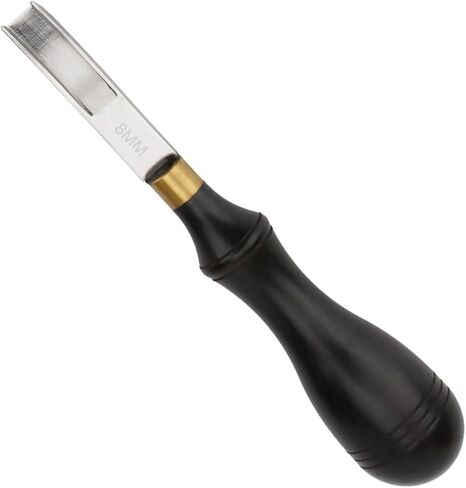 Rongon Leather Edge Skiving Beveler Tool Wide Mouth Leathercraft Edge Skiving Beveler DIY Beveler Shallow Skiving Trimming Leather Edge Press (0.31''/8mm) in Kuwait