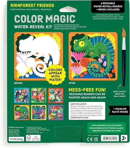 Mudpuppy Mighty Dinosaurs – Color Magic Water Reveal Kit with Illustrations of Prehistoric Dinosaurs for Children Ages 2 and Up in Kuwait