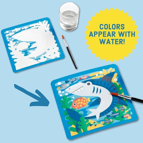 Mudpuppy Mighty Dinosaurs – Color Magic Water Reveal Kit with Illustrations of Prehistoric Dinosaurs for Children Ages 2 and Up in Kuwait