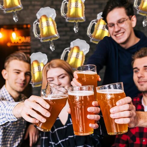 البالونات الويسكي بالونات البيرة ، زخارف الحفلات ، زجاجة ويسكي ، شكل بالون مايلار ، البالون للبار الصيفي للحفل in Kuwait