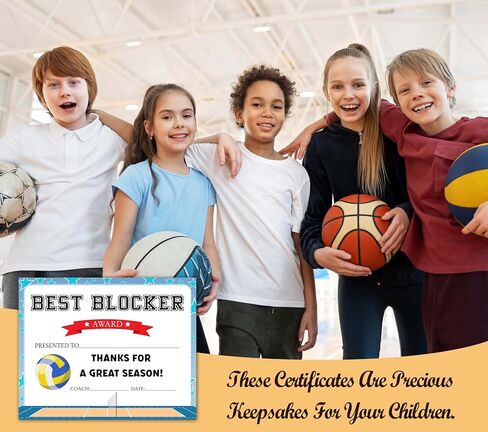 Sports Achievement Award Certificates, 25 Pcs Certificate Of Achievement For Basketball, Outstanding Dribbler Award Certificate, Basketball Awards For Kids Youth Student, Sports Supplies For Teams, 45 in Saudi Arabia