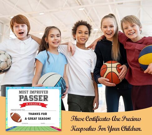 Sports Achievement Award Certificates, 25 Pcs Certificate Of Achievement For Basketball, Outstanding Dribbler Award Certificate, Basketball Awards For Kids Youth Student, Sports Supplies For Teams, 45 in Saudi Arabia