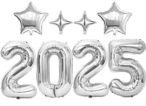 42inch Large 2025 Balloon Numbers, with star balloon for Graduation Party Supplies, Graduation party Decorations, Gold Foil congrat graduation balloons 2025 in Saudi Arabia