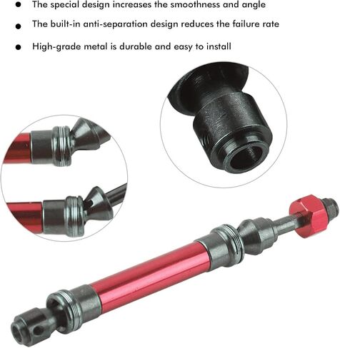 for Traxxas Slash 4X4 Axles, 4Pcs Cvd Front Rear Drive Shaft Metal Axle for Traxxas Slash 4X4 1/10 Rc Car, Crawler Drive Shaft 44936 (Dark Blue) in Kuwait