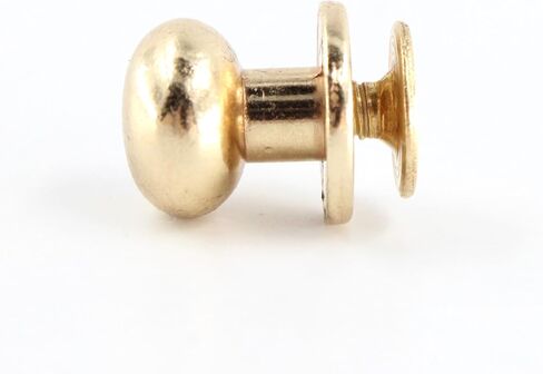 30Pcs 9x9mm Round Phillips Head Button Stud Chicago Screws, Zinc Alloy Chicago Screws Nail Rivet for DIY Leather Craft Clothing Shoes Belts Bag Decoration, Gold in Saudi Arabia