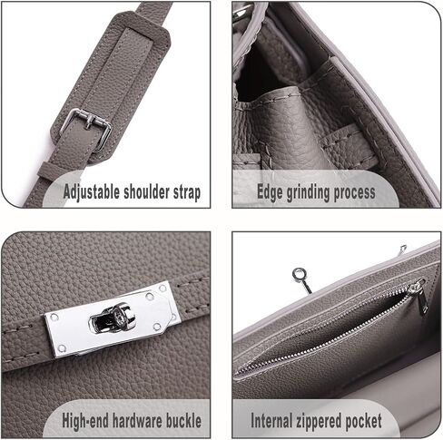 POPSEWING Designer Crossbody Bag DIY Kit for Girls, Leather Working Kit with Bag Sewing Kit for Shoulder Bag, Leather Kit for Personalized Gifts (Grey-DIY Kits) in Kuwait