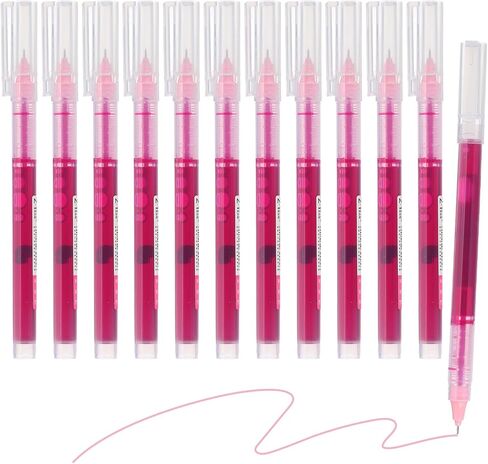 M & G Gel Pen Medium Point 0.5mm ، 24 حزمة جافة سريعة الجافة على قلم الحبر الحبر للمكتب المنزلي في كتابة الملاحظات المطلوبة في مجال الأعمال ، الوردي in Kuwait