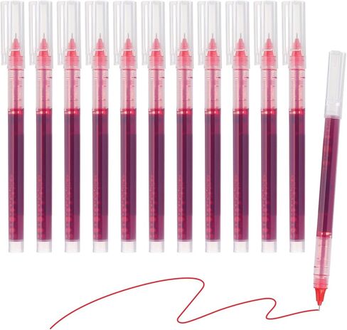 M & G Gel Pen Medium Point 0.5mm ، 24 حزمة جافة سريعة الجافة على قلم الحبر الحبر للمكتب المنزلي في كتابة الملاحظات المطلوبة في مجال الأعمال ، الوردي in Kuwait