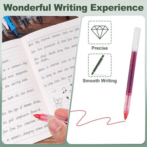 M & G Gel Pen Medium Point 0.5mm ، 24 حزمة جافة سريعة الجافة على قلم الحبر الحبر للمكتب المنزلي في كتابة الملاحظات المطلوبة في مجال الأعمال ، الوردي in Kuwait