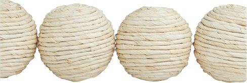 Deco 79 Orbs & Vase Filler, 4 Pieces Small Size, Beige in Saudi Arabia